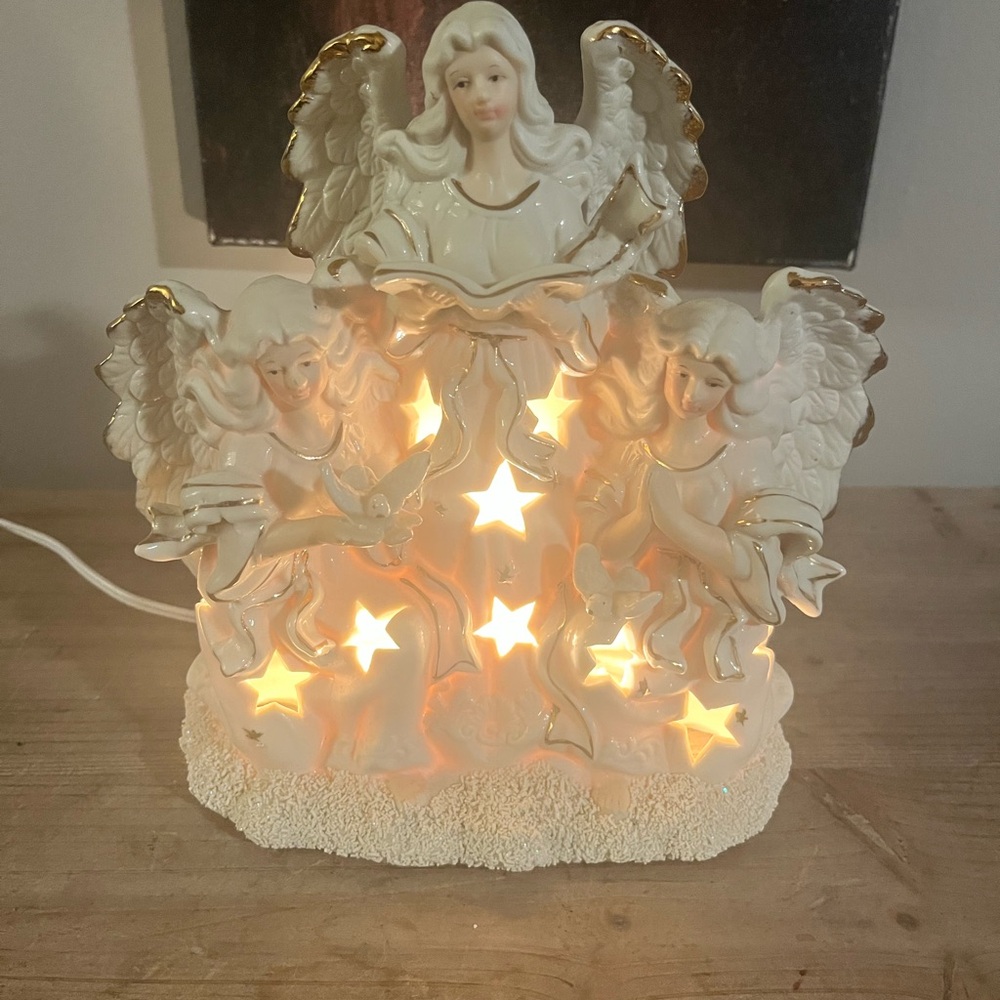 JCPenney Angelic Holiday Light Decor - Gold‎ and Cream